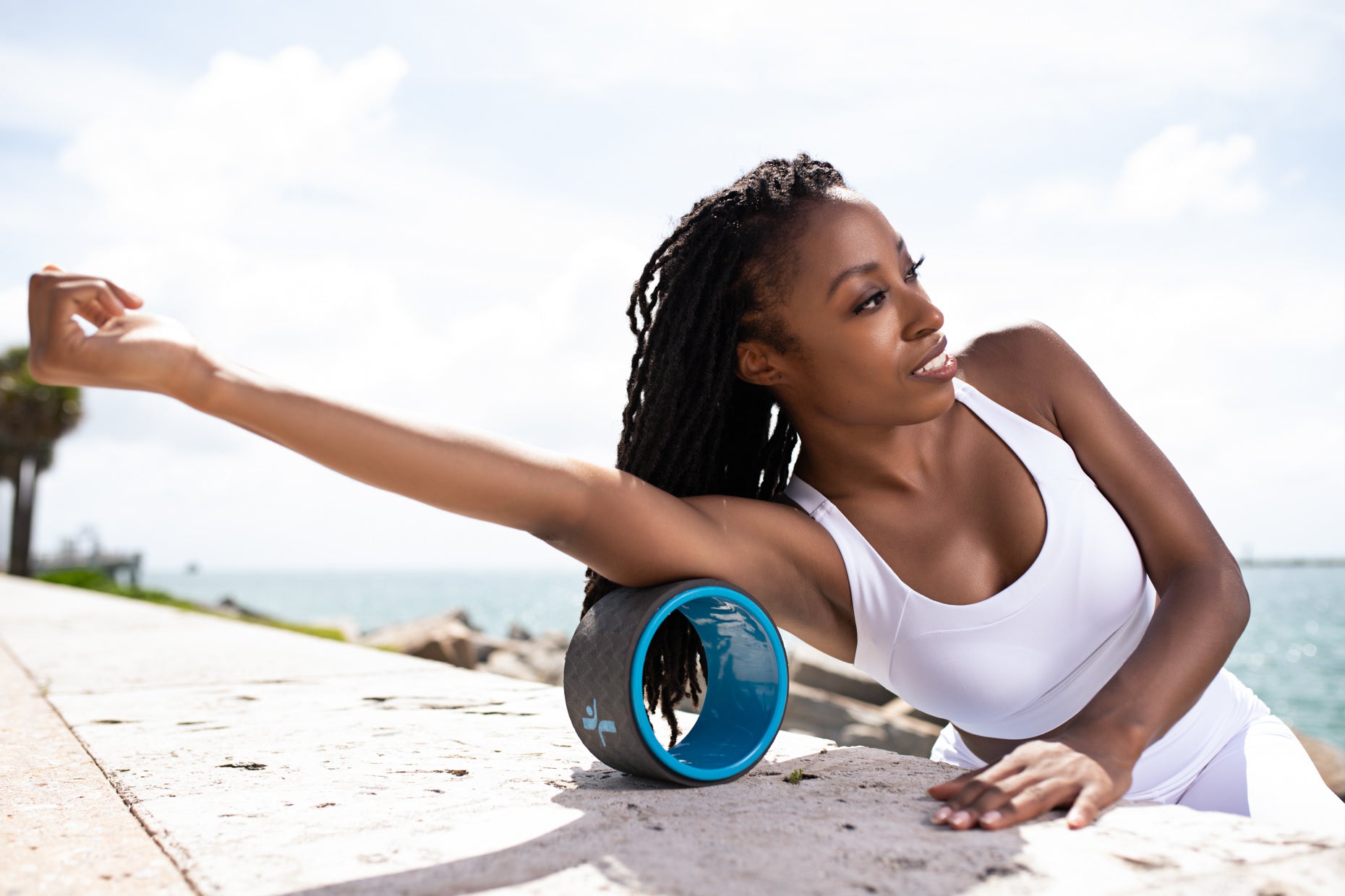 Small yoga wheel on sale